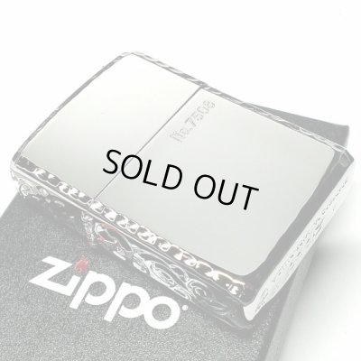 画像6: ZIPPO アーマー 限定 3面彫刻 アラベスク 鏡面プラチナ シルバー ジッポ ライター かっこいい シリアルNo刻印 コーナーリューター 重厚 メンズ