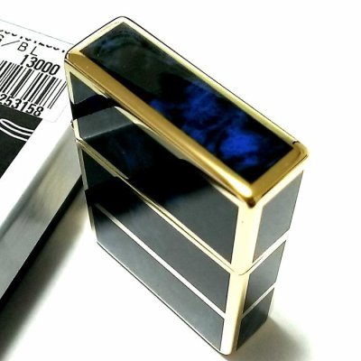 画像4: ZIPPO ライター 限定 1935 復刻レプリカ ジッポー ゴールド&ブルー かっこいい 4面加工 シリアルナンバー入り 角型 動画有り ギフト プレゼント 3バレル おしゃれ メンズ