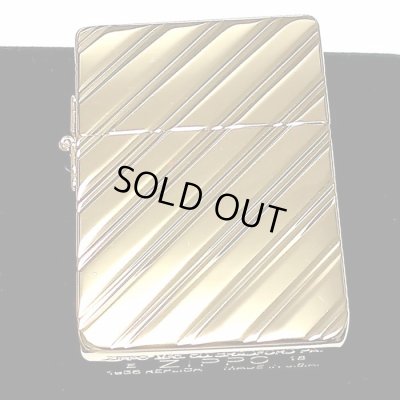 画像2: ZIPPO ライター 1935 復刻レプリカ ジッポー K24 純金メッキ かっこいい 5面ダイヤカット彫刻 ゴールド 角型 ギフト プレゼント 3バレル おしゃれ メンズ