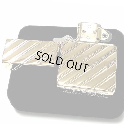 画像6: ZIPPO ライター 1935 復刻レプリカ ジッポー K24 純金メッキ かっこいい 5面ダイヤカット彫刻 ゴールド 角型 ギフト プレゼント 3バレル おしゃれ メンズ