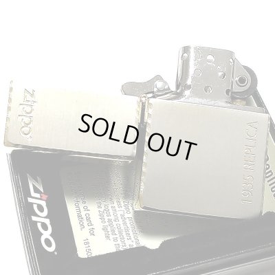 画像5: ZIPPO 1935 復刻レプリカ サイドゴールド ロゴデザイン ジッポライター かっこいい リューターカット 角型 金銀 高級 おしゃれ ギフト プレゼント