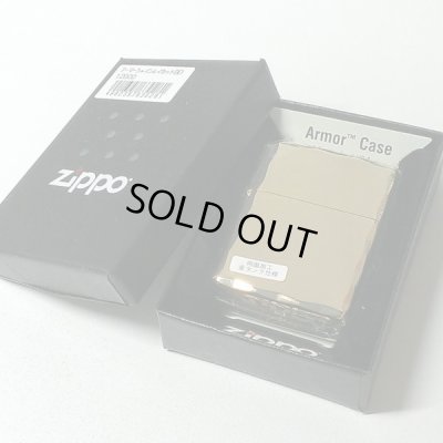 画像5: ZIPPO アーマー ジッポ ライター ゴールド シャインレイ 金タンク 重厚モデル 両面コーナー彫刻 金 シンプル メンズ ジッポー ギフト プレゼント