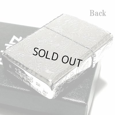 画像7: ZIPPO アーマー 5面 アラベスク シルバー プラチナ 鏡面 ジッポ ライター かっこいい 葉 花 コーナーリューター  おしゃれ 銀 重厚 メンズ ギフト プレゼント