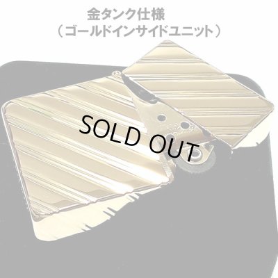 画像3: ZIPPO ライター 1935 復刻レプリカ ジッポー K24 純金メッキ かっこいい 5面ダイヤカット彫刻 ゴールド 角型 ギフト プレゼント 3バレル おしゃれ メンズ