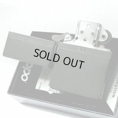 画像4: ZIPPO ライター かっこいい ミラーライン ジッポ 1935 復刻レプリカ ブラックニッケル サテン＆鏡面 おしゃれ シンプル メンズ ギフト プレゼント