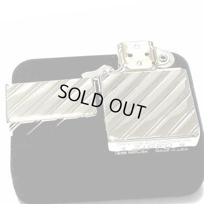 画像6: ZIPPO ライター 1935 復刻レプリカ ジッポー プラチナシルバー  かっこいい 5面ダイヤカット彫刻 鏡面 角型 ギフト プレゼント 3バレル おしゃれ メンズ