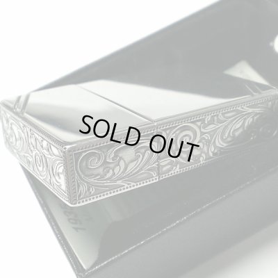 画像3: ZIPPO ライター ジッポ 1935 復刻レプリカ シルバー 燻し 3面アラベスク ダイアゴナルライン 3バレル かっこいい 唐草 彫刻 アンティーク 角型 メンズ ギフト