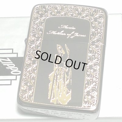 画像2: ZIPPO 1941 復刻レプリカ ジッポ ライター かっこいい マリア ブラックニッケル 黒金 おしゃれ 丸角 メンズ ギフト プレゼント