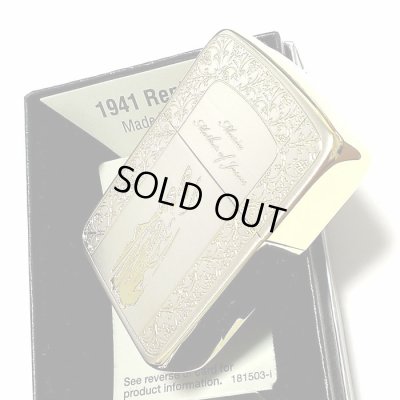 画像7: ZIPPO 1941 復刻レプリカ ジッポ ライター マリア シルバーサテン＆ゴールド かっこいい 金銀 おしゃれ 丸角 メンズ レディース ギフト プレゼント