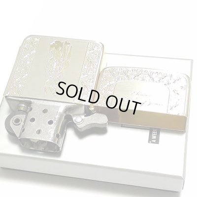 画像5: ZIPPO 1941 復刻レプリカ ジッポ ライター マリア シルバーサテン＆ゴールド かっこいい 金銀 おしゃれ 丸角 メンズ レディース ギフト プレゼント