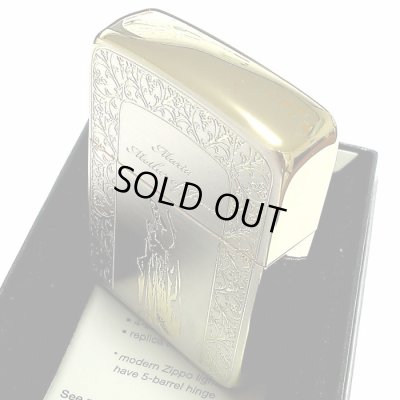 画像6: ZIPPO 1941 復刻レプリカ ジッポ ライター マリア シルバーサテン＆ゴールド かっこいい 金銀 おしゃれ 丸角 メンズ レディース ギフト プレゼント