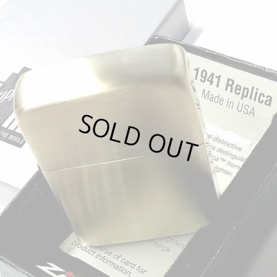 画像5: ZIPPO ライター 1941復刻 レプリカ ジッポ アンティークブラス 古美仕上げ ゴールド シンプル スタンダード 丸角 かっこいい おしゃれ メンズ ギフト