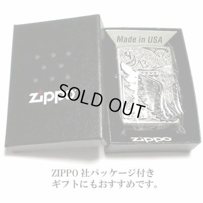 画像7: ZIPPOライター かっこいい フォーチュンヘッド ジッポ 銀イブシ スカル 大型3面メタル ライター Fortune head ふくろう ドクロ おしゃれ メンズ ギフト プレゼント