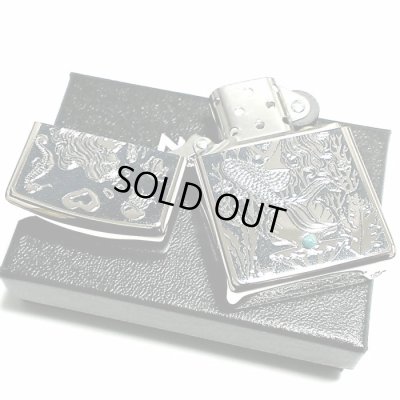 画像5: ZIPPO アーマー ジッポ シルバー&ブルー 鏡面 マーメイド ターコイズ かっこいい ライター おしゃれ メンズ ギフト プレゼント