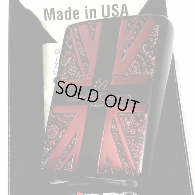 画像5: ZIPPO サイモンカーター ジッポ ライター ブランド ユニオンジャック＆ペイズリー マットブラック ワインレッド 艶消し黒 彫刻 かっこいい メンズ プレゼント