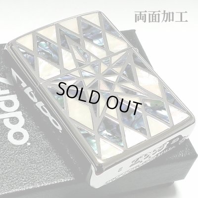 画像5: ZIPPO アーマー ジッポライター シェルスター 両面加工 重厚 シェルインレイ 天然貝象嵌 ホワイトシェル ダイアノシルバー おしゃれ 高級 ジッポー かっこいい メンズ ギフト プレゼント