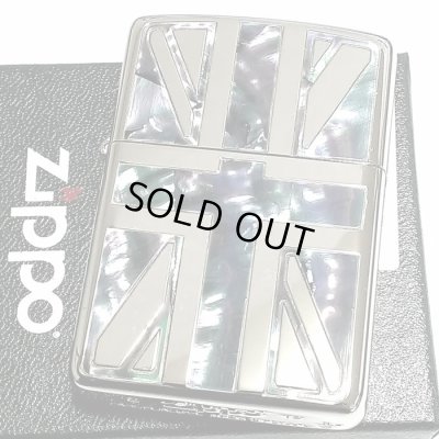 画像4: ZIPPO アーマー サイモンカーター ジッポ ライター かっこいい ユニオンジャック シェルインレイ シルバー 天然貝 サイド彫刻 メンズ ギフト ブランド おしゃれ
