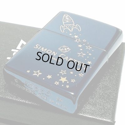 画像2: ZIPPO サイモンカーター ジッポ ライター ロケット 可愛い イオンブルー 金差し 彫刻 女性 レディース メンズ ブランド かわいい おしゃれ ギフト プレゼント