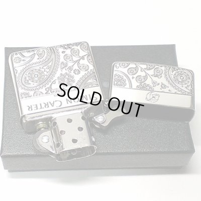 画像5: ZIPPO ブランド サイモンカーター ジッポ ライター ペイズリ― 銀燻し シルバー 彫刻 メンズ おしゃれ かっこいい ギフト プレゼント