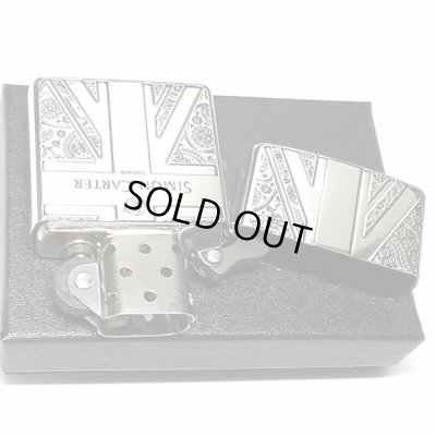画像4: ZIPPO サイモンカーター ジッポ ライター ユニオンジャック＆ペイズリー シルバー 銀いぶし 彫刻 かっこいい メンズ ブランド プレゼント
