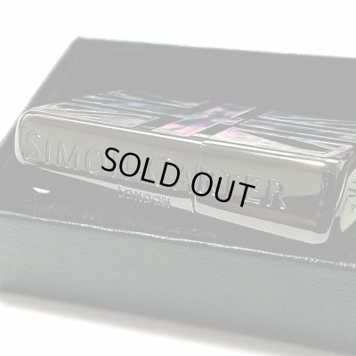 画像3: ZIPPO アーマー ジッポ サイモンカーター ライター ブランド かっこいい ユニオンジャック シェルインレイ ブラック 天然貝 サイド彫刻 メンズ ギフト プレゼント おしゃれ