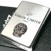 画像2: ZIPPO サイモンカーター ジッポ ライター スカルメタル スワロフスキー ドクロ シルバー 銀イブシ かっこいい おしゃれ メンズ ブランド ギフト プレゼント (2)
