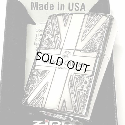画像5: ZIPPO サイモンカーター ジッポ ライター ユニオンジャック＆ペイズリー シルバー 銀いぶし 彫刻 かっこいい メンズ ブランド プレゼント