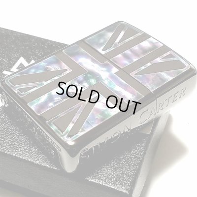画像7: ZIPPO アーマー ジッポ サイモンカーター ライター ブランド かっこいい ユニオンジャック シェルインレイ ブラック 天然貝 サイド彫刻 メンズ ギフト プレゼント おしゃれ