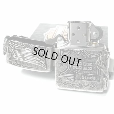 画像7: ZIPPO ライター ハーレーダビッドソン ジッポ アンティークシルバー 銀古美 3面大型メタル イーグル HARLEY-DAVIDSON 日本国内限定モデル かっこいい ギフト