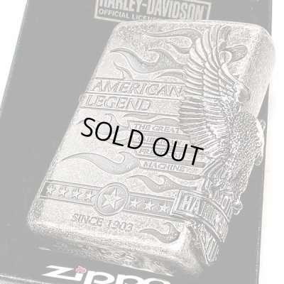 画像8: ZIPPO ハーレーダビッドソン ジッポ ライター アンティークシルバー 銀古美 3面大型メタル 鷲 HARLEY-DAVIDSON 日本国内限定モデル かっこいい メンズ ギフト