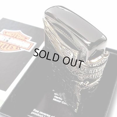 画像4: ジッポライター ハーレーダビッドソン ZIPPO ブラック チタン加工 かっこいい 3面大型メタル イーグル HARLEY-DAVIDSON 日本国内限定モデル ジッポー ギフト