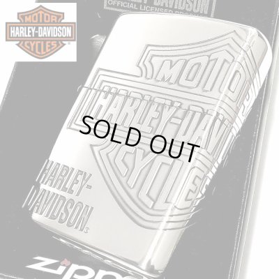 画像1: ZIPPO ライター ハーレーダビッドソン ジッポ ロゴデザイン3面彫刻 シルバー燻し かっこいい 日本限定モデルジッポー おしゃれ メンズ ギフト プレゼント