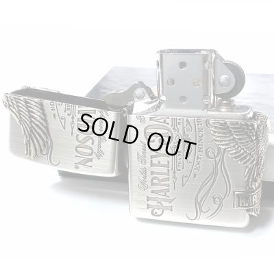 画像6: ジッポライター ハーレーダビッドソン ZIPPO かっこいい アンティーク シルバー＆ゴールド 金銀 古美仕上げ 3面メタル 鷲 日本国内限定モデル メンズ ギフト