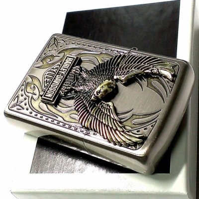 画像6: ZIPPO ライター ハーレーダビッドソン ジッポ アンティークニッケル＆ゴールド 金銀 古美仕上げ 鷲 メタル イーグル 日本国内限定モデル かっこいい ジッポー