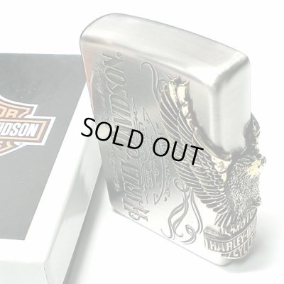 画像7: ジッポライター ハーレーダビッドソン ZIPPO かっこいい アンティーク シルバー＆ゴールド 金銀 古美仕上げ 3面メタル 鷲 日本国内限定モデル メンズ ギフト