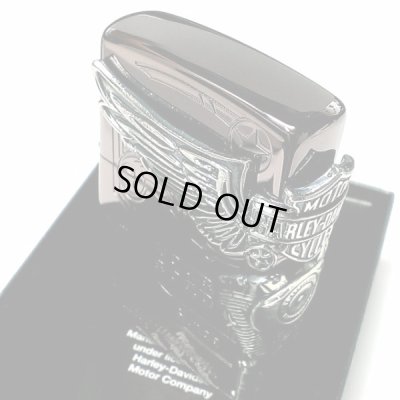 画像3: ZIPPO ライター ハーレーダビッドソン ジッポ チョコブラウン チタン加工 3面大型メタル イーグル HARLEY-DAVIDSON 日本国内限定モデル かっこいい ギフト