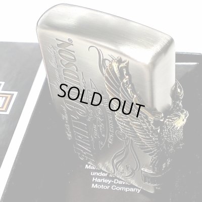 画像4: ジッポライター ハーレーダビッドソン ZIPPO かっこいい アンティーク シルバー＆ゴールド 金銀 古美仕上げ 3面メタル 鷲 日本国内限定モデル メンズ ギフト