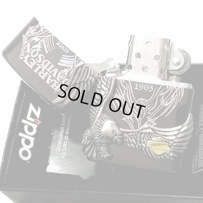 画像5: ZIPPO ライター ハーレーダビッドソン ジッポ イオンブラック 銀イブシメタル 黒 イーグル 日本国内限定モデル かっこいい おしゃれ ジッポー ギフト