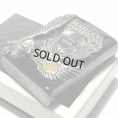 画像3: ZIPPO ライター ハーレーダビッドソン ジッポ イオンブラック 銀イブシメタル 黒 イーグル 日本国内限定モデル かっこいい おしゃれ ジッポー ギフト