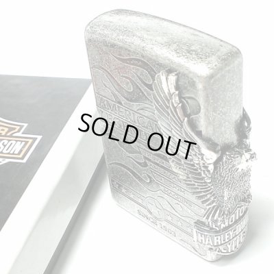 画像4: ZIPPO ハーレーダビッドソン ジッポ ライター アンティークシルバー 銀古美 3面大型メタル 鷲 HARLEY-DAVIDSON 日本国内限定モデル かっこいい メンズ ギフト