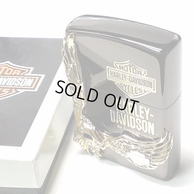 画像3: ZIPPO ライター ハーレーダビッドソン ジッポ イオンブラック ゴールドメタル 黒 金 イーグル 日本国内限定モデル かっこいい おしゃれ ジッポー ギフト