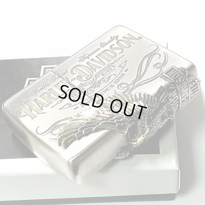 画像8: ジッポライター ハーレーダビッドソン ZIPPO かっこいい アンティーク シルバー＆ゴールド 金銀 古美仕上げ 3面メタル 鷲 日本国内限定モデル メンズ ギフト