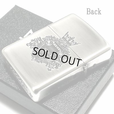 画像3: ZIPPO アーマー シェルシールド ジッポ ライター 深彫 重厚 かっこいい 銀イブシ クリアーコーティング加工 貝貼り シルバー おしゃれ メンズ レディース ギフト