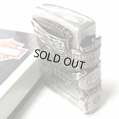 画像3: ZIPPO ライター ハーレーダビッドソン ジッポ アンティークシルバー 銀古美 3面大型メタル イーグル HARLEY-DAVIDSON 日本国内限定モデル かっこいい ギフト