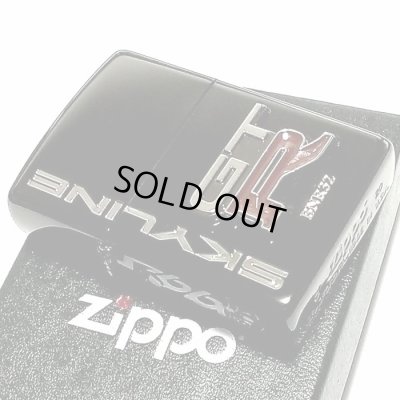 画像2: ZIPPO ライター スカイラインGT-R リアルエンブレム　メタル ジッポ R32 ブラック 日産公認モデル GTR-BNR32 車 かっこいい メンズ ギフト プレゼント