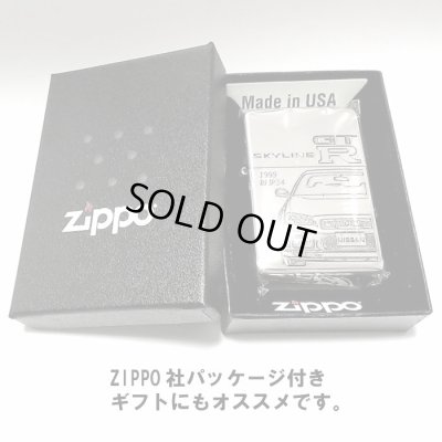 画像8: ZIPPO ライター スカイラインGT-R 生誕50周年記念 車 ジッポ R34 限定 日産公認モデル GTR-BNR34 シリアル入り シルバーイブシ 両面加工 かっこいい メンズ ギフト プレゼント