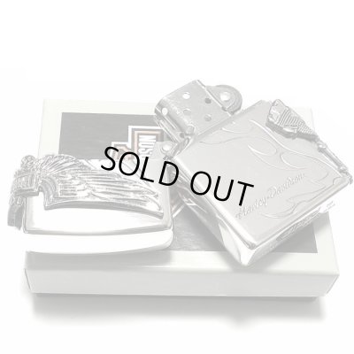 画像5: ZIPPO ライター ハーレーダビッドソン ジッポ シルバー燻し 大型3面メタル 彫刻 かっこいい 日本限定モデル おしゃれ ウィング メンズ ギフト プレゼント