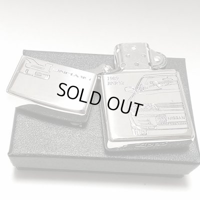 画像5: ZIPPO ライター スカイラインGT-R 生誕50周年記念 ジッポ R32 限定 日産公認モデル GTR-BNR32 シリアル入り シルバーイブシ 両面加工 車 かっこいい メンズ ギフト プレゼント