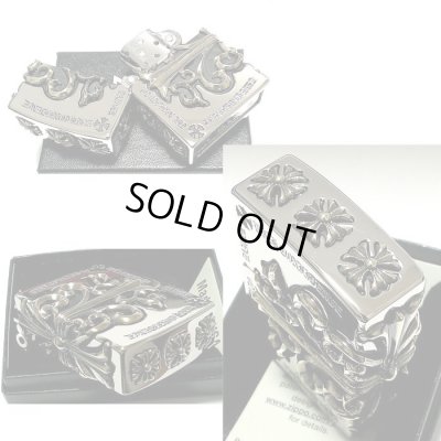 画像5: ジッポ ライター 超重厚 メタルジャケット クロス ZIPPO シルバーイブシ 彫刻デザイン 5面加工 銀 ゴールド メンズ アクセサリー 十字架 かっこいい プレゼント ギフト