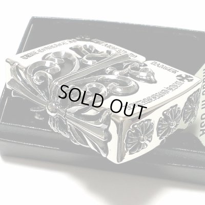 画像4: ZIPPO ライター メタルジャケット 超重厚 クロス シルバーイブシ ジッポ 5面加工 彫刻デザイン 銀 メンズ アクセサリー 十字架 かっこいい プレゼント ギフト